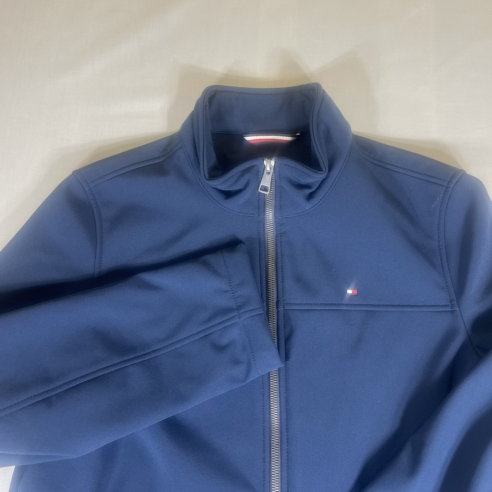 Tommy Hilfiger Softshell Jacket Water Resistant Navy Blue Mens Size S